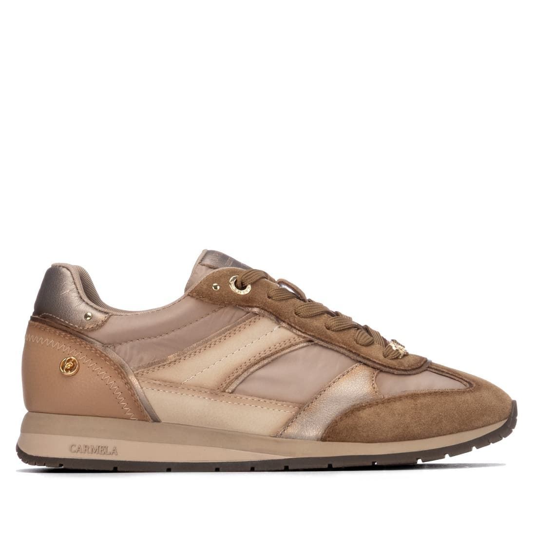 Carmela_ Deportiva plana en beige - Imagen 1