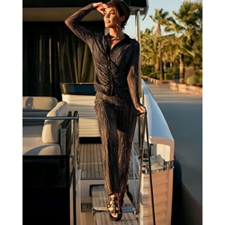 CARMELA_ Sandalia piel negra tachas - Imagen 2