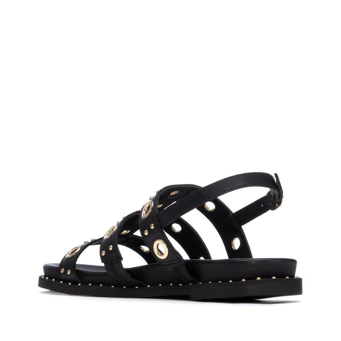 CARMELA_ Sandalia piel negra tachas - Imagen 4