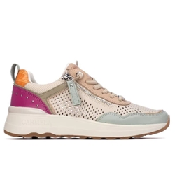 Carmela_ Zapatillas de piel aqua - Imagen 1