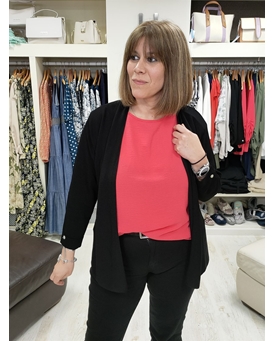 Chaqueta de punto fino larga - Imagen 2