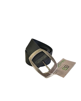 Cinturón ancho piel nature negro - Imagen 1