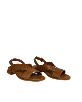 Clackers_ Sandalia color cuero tacón ancho - Imagen 2