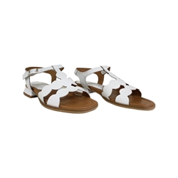 Clackers_  Sandalia piel blanca - Imagen 2