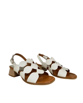 Clackers_ Sandalia piel redondeles hielo - Imagen 2