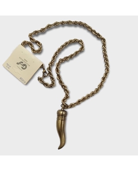 Colgante cuerno dorado - Imagen 1