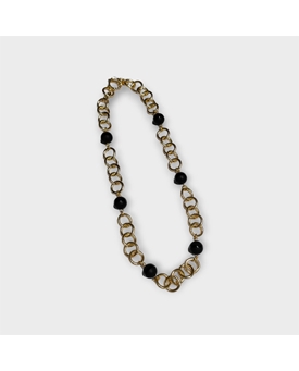 Colgante dorado cadenas - Imagen 1