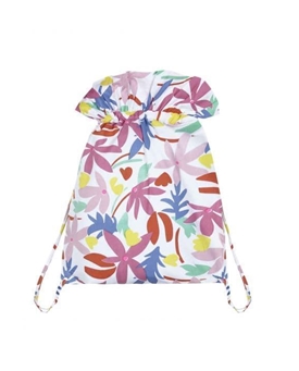 Compañía Fantástica_ Mochila tela flores multicolor - Imagen 1