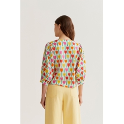 Compañía Fantástica_ Blusa estampada tulipanes - Imagen 2