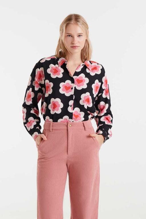 Compañía Fantástica_ Camisa con estampado Sweetheart - Imagen 1