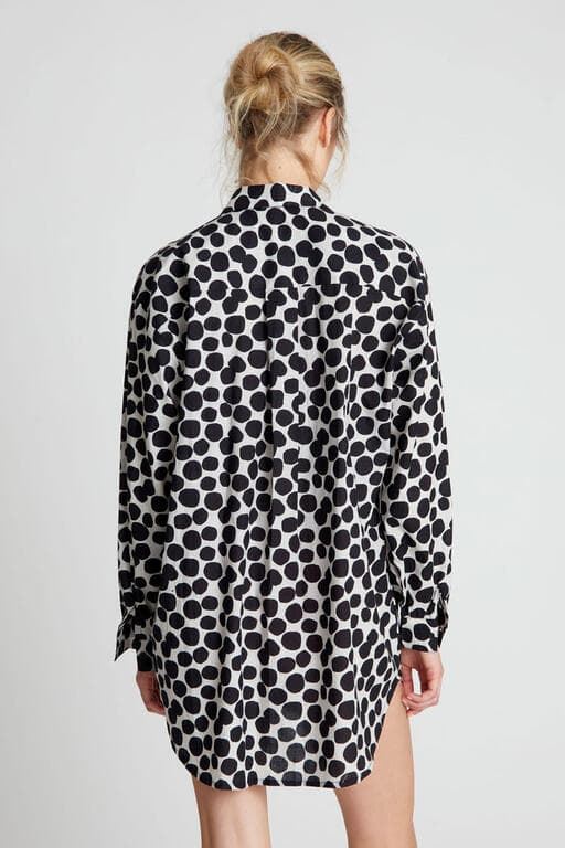 Compañía Fantástica_ Camisa Oversiza estampado terrazo - Imagen 2