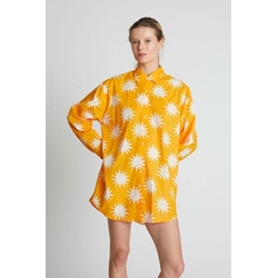 Compañía Fantástica_ Camisa oversize estampado Big Sun - Imagen 1