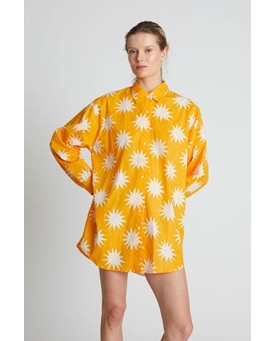 Compañía Fantástica_ Camisa oversize estampado Big Sun - Imagen 1