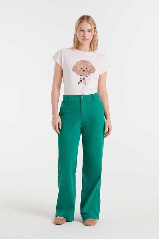 Compañía Fantástica_ Camiseta algodón estampado caniche - Imagen 4