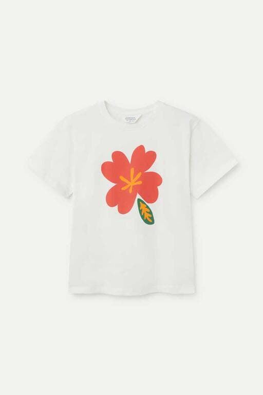 Compañía Fantástica_ Camiseta print flor blanca - Imagen 5