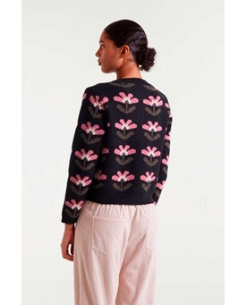 Compañía Fantástica_ Cardigan jacquard con estampado Baboushka Big - Imagen 2