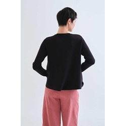 Compañía Fantástica_ Cardigan negra botones colores - Imagen 2