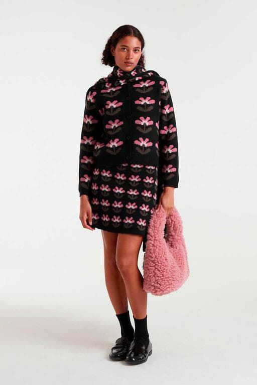 Compañía Fantástica_ Falda corta jacquard con estampado Baboushka Small - Imagen 4