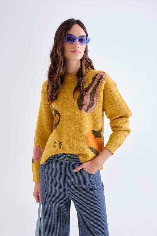 Compañía Fantástica_ Jersey con estampado huerto - Imagen 1