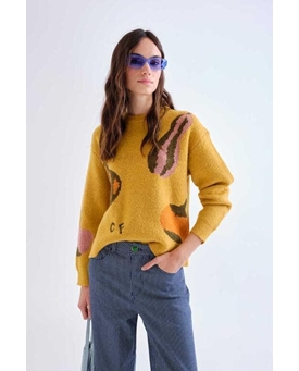 Compañía Fantástica_ Jersey con estampado huerto - Imagen 1