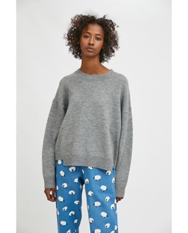 Compañía Fantástica_ Jersey de punto en gris - Imagen 1