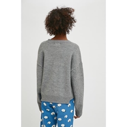 Compañía Fantástica_ Jersey de punto en gris - Imagen 2