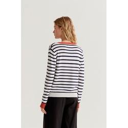 Compañía Fantástica_ Jersey punto fino raya marino - Imagen 2