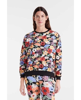 Compañía Fantástica_ Sudadera algodón estampado flores - Imagen 1