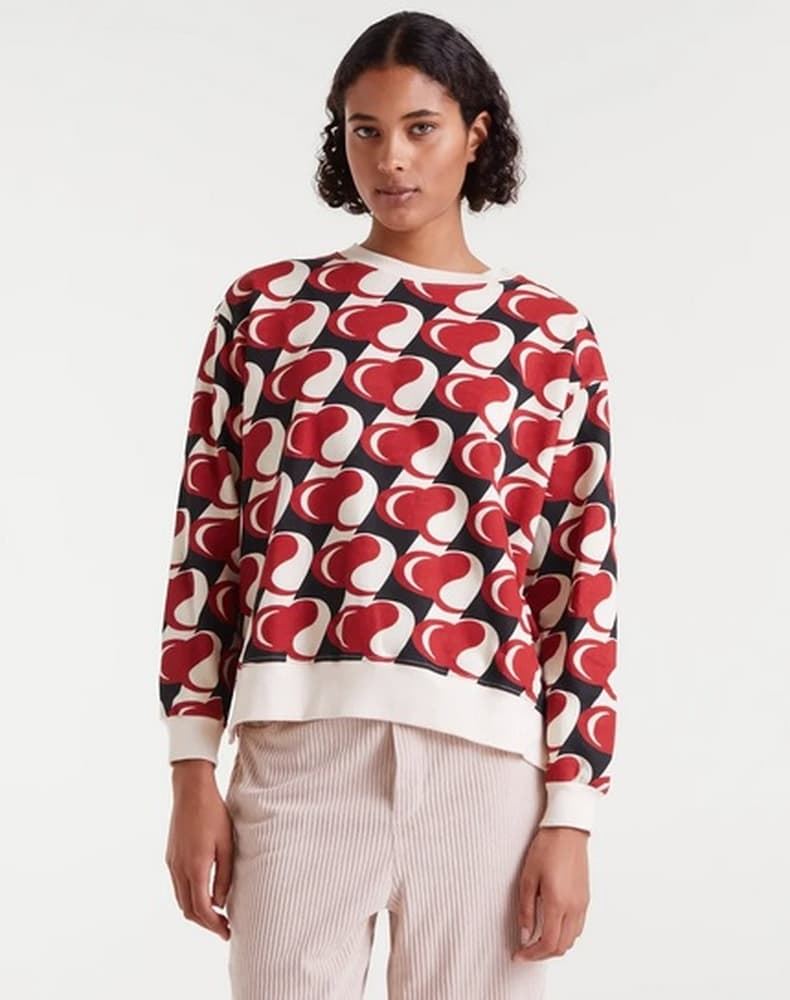 Compañía Fántastica_ Sudadera estampado Heart Attack - Imagen 1