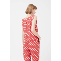 Compañía Fantástica_ Top sin mangas lunares rojo - Imagen 2