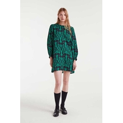 Compañía Fantástica_ Vestido corto con estampado Baroque - Imagen 1