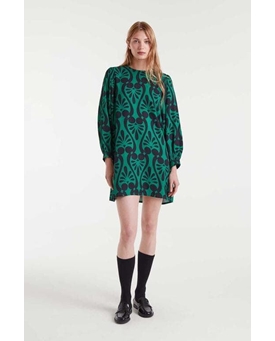 Compañía Fantástica_ Vestido corto con estampado Baroque - Imagen 1