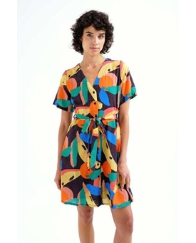 Compañía Fantástica_ Vestido corto con estampado Tutti Frutti Big - Imagen 1
