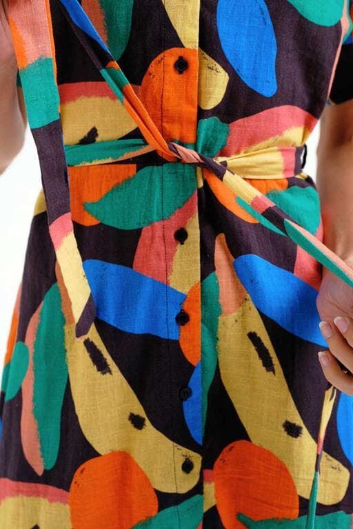 Compañía Fantástica_ Vestido corto con estampado Tutti Frutti Big - Imagen 3