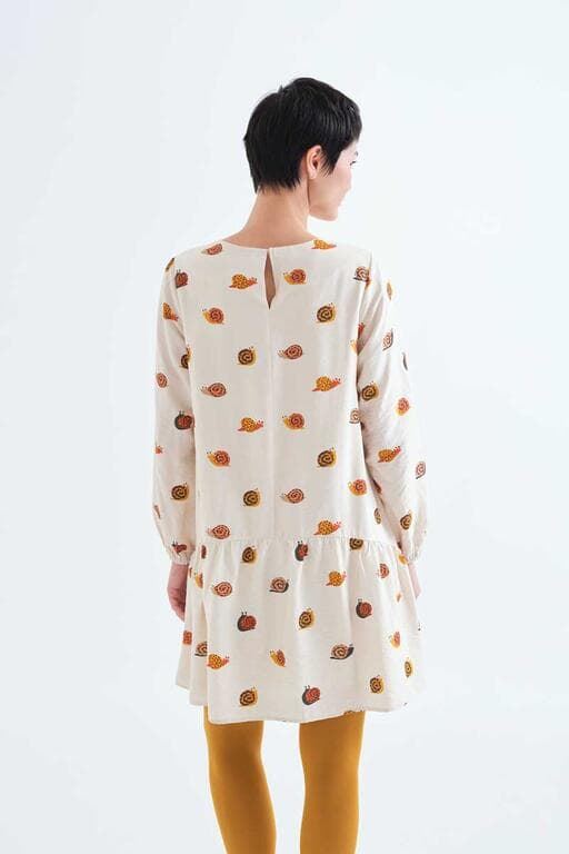 Compañía Fantástica_ Vestido corto estampado caracoles - Imagen 2