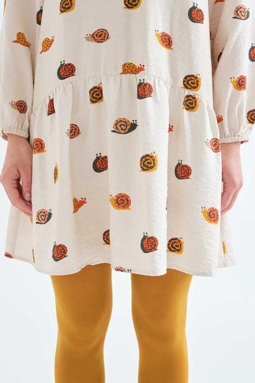 Compañía Fantástica_ Vestido corto estampado caracoles - Imagen 3