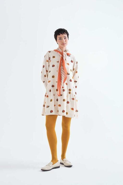 Compañía Fantástica_ Vestido corto estampado caracoles - Imagen 4