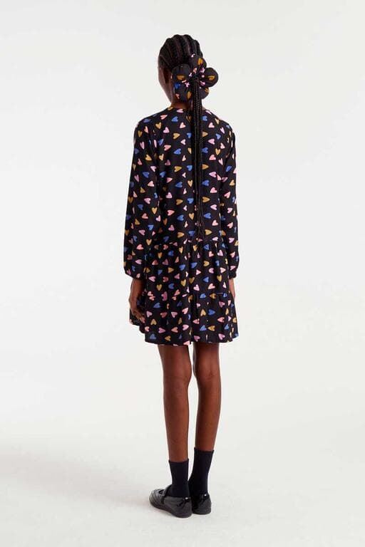 Compañía Fantástica_ Vestido corto estampado corazones - Imagen 2