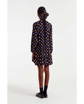 Compañía Fantástica_ Vestido corto estampado corazones - Imagen 2