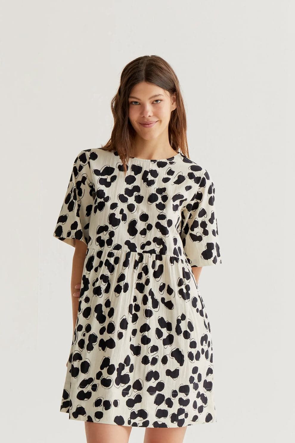 Compañía Fantástica_ Vestido corto estampado dalmatian - Imagen 3