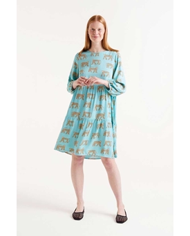 Compañía Fantástica_ Vestido corto estampado Jaguar - Imagen 1