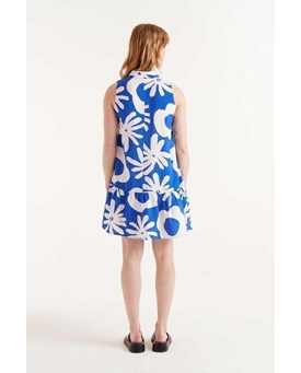 Compañía Fantástica_ Vestido corto floral Bluet blue - Imagen 2