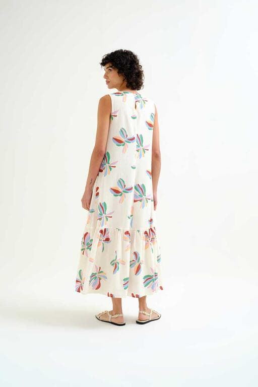 Compañía Fantástica_ Vestido largo con estampado Monarda - Imagen 2