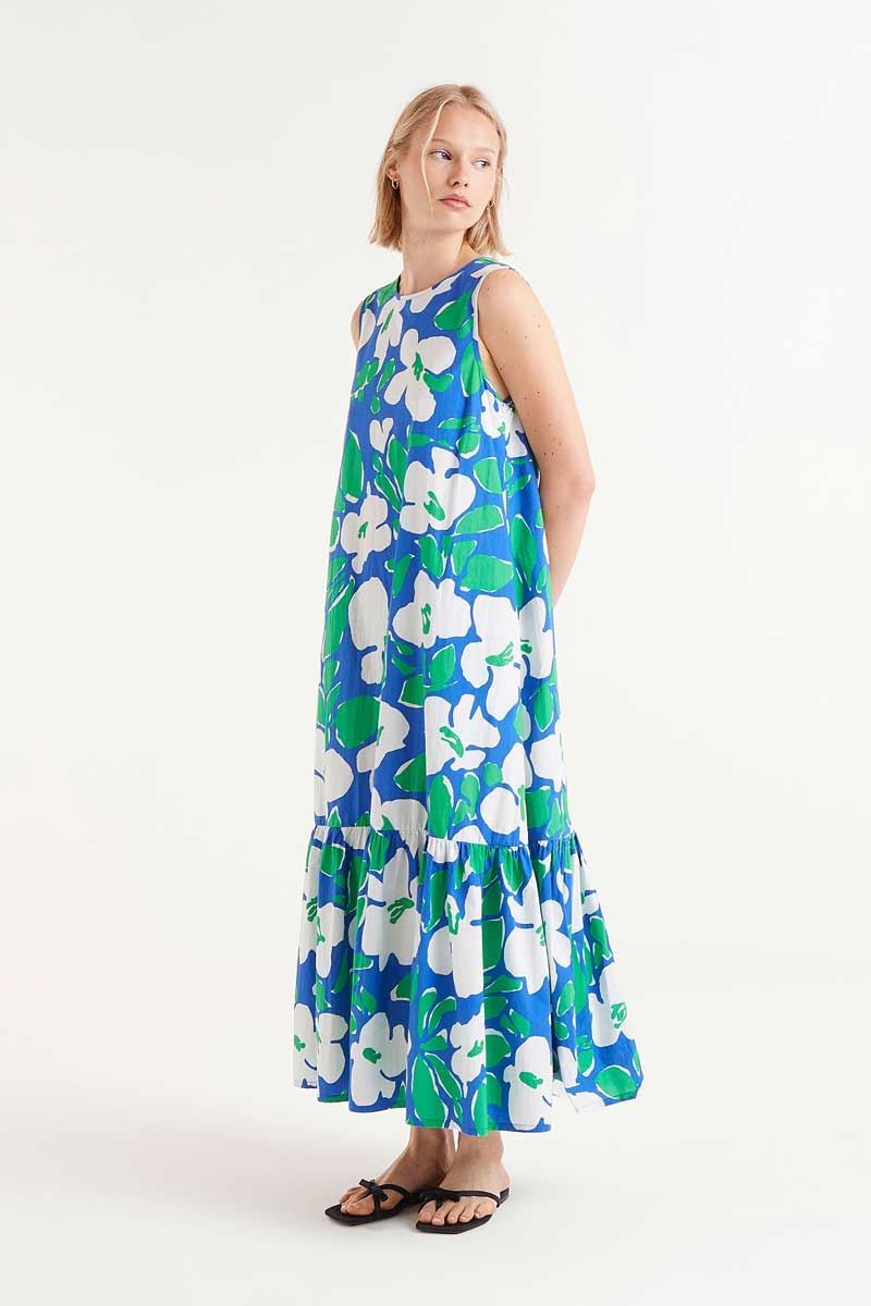Compañía Fantástica_ Vestido largo estampado floral bosco - Imagen 1