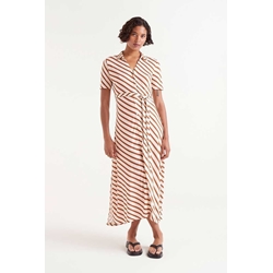 Compañía Fantástica_ Vestido largo estampado rayas Bongo - Imagen 1