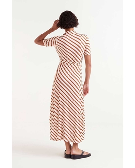 Compañía Fantástica_ Vestido largo estampado rayas Bongo - Imagen 2