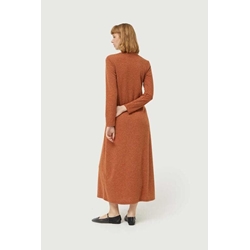 Compañía Fantástica_ Vestido largo punto marrón - Imagen 2