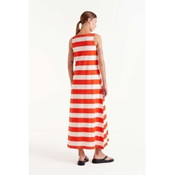 Compañía Fantástica_ Vestido largo rayas rojas - Imagen 2