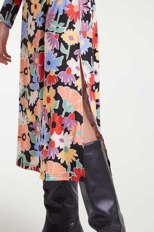 Compañía Fantástica_ Vestido midi con estampado Hampton big - Imagen 3