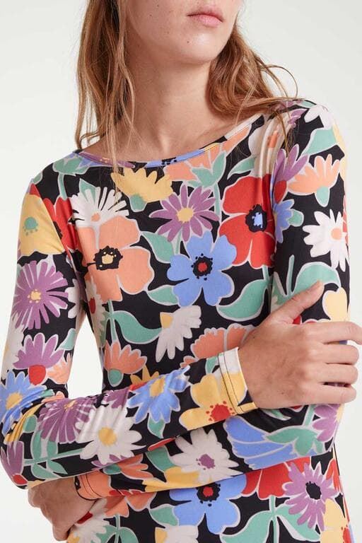 Compañía Fantástica_ Vestido midi con estampado Hampton big - Imagen 4